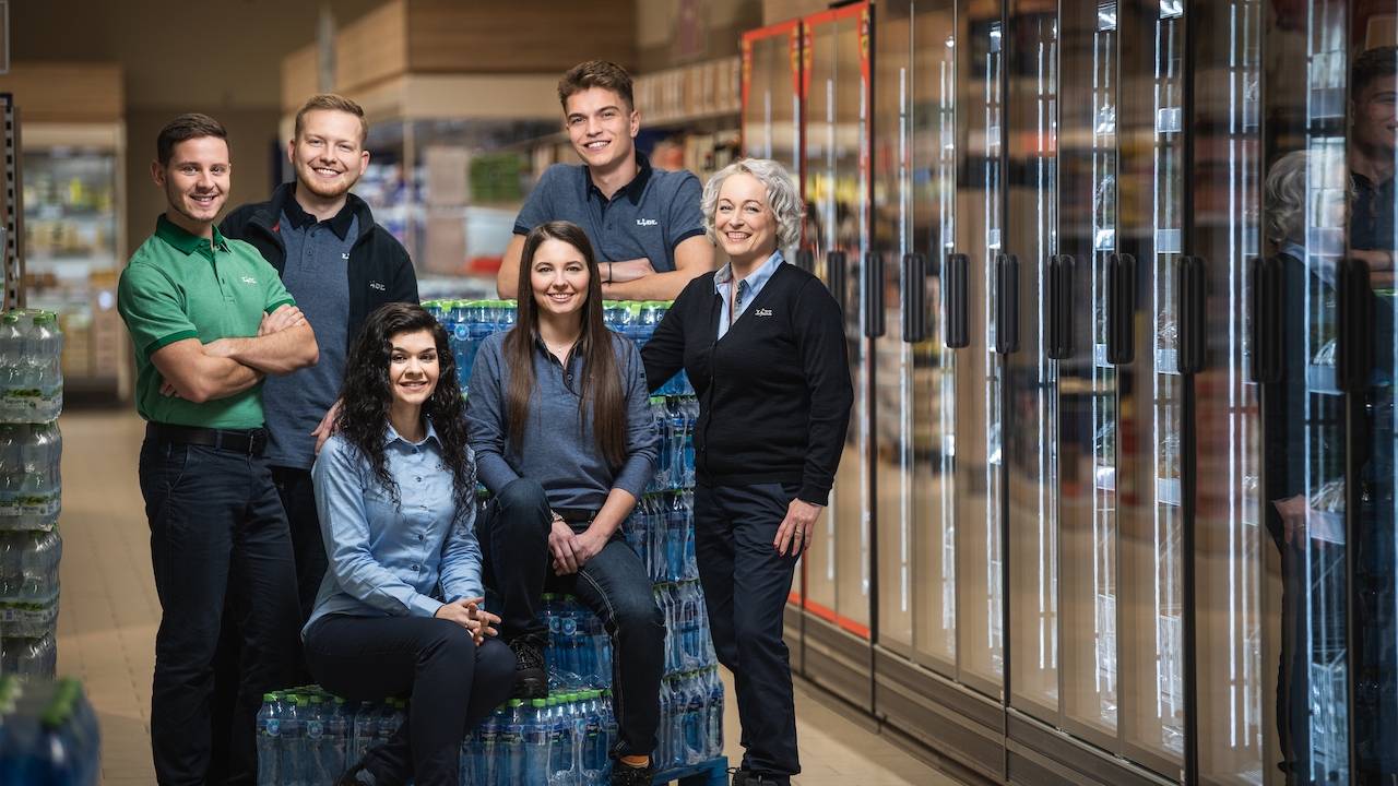 Zaměstnanci Lidl prodejny